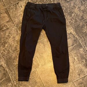 PULL & BEAR Men's Black Joggers XL Sporty Athleisure Coastal Streetwear